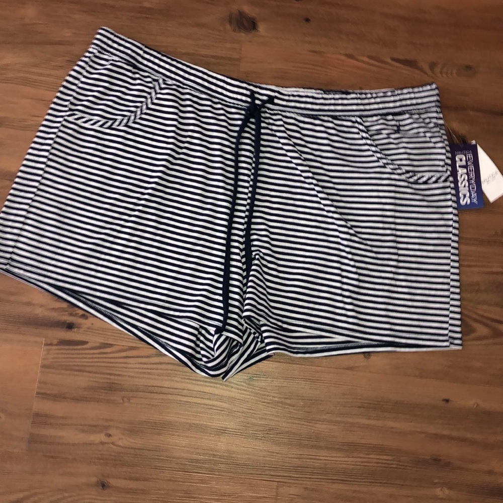 nautica striped pajama shorts